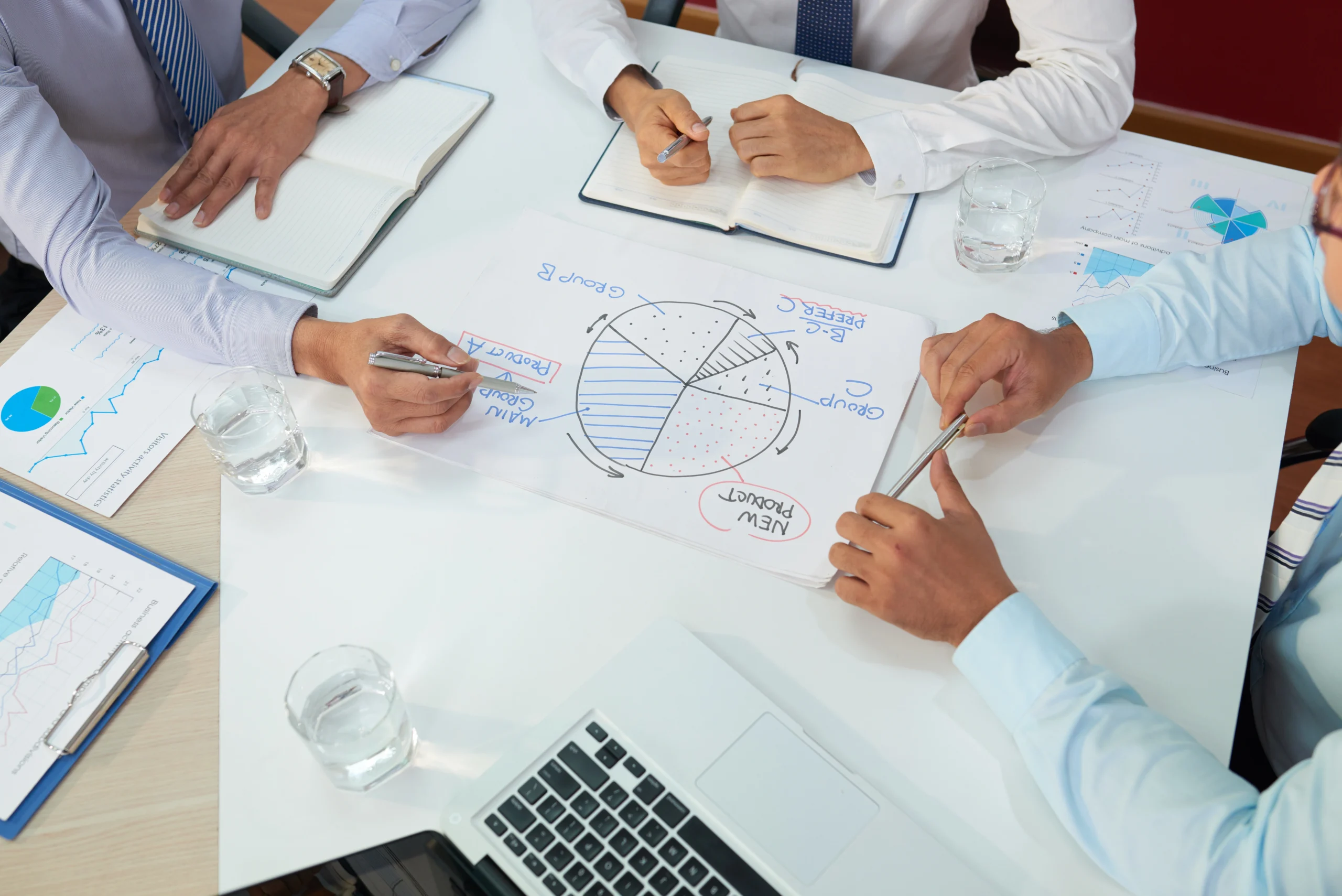 Business executives having meeting scaled