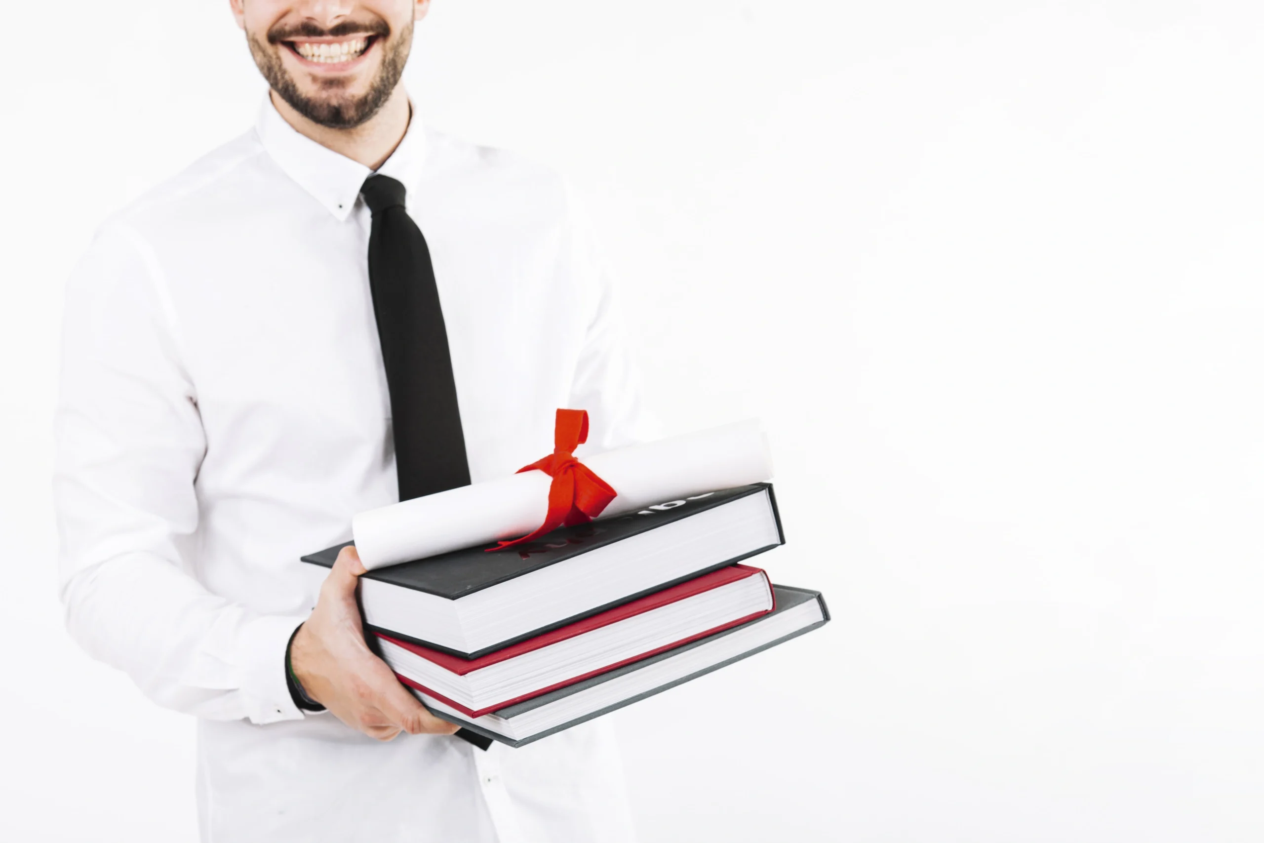 Crop man with books diploma min scaled